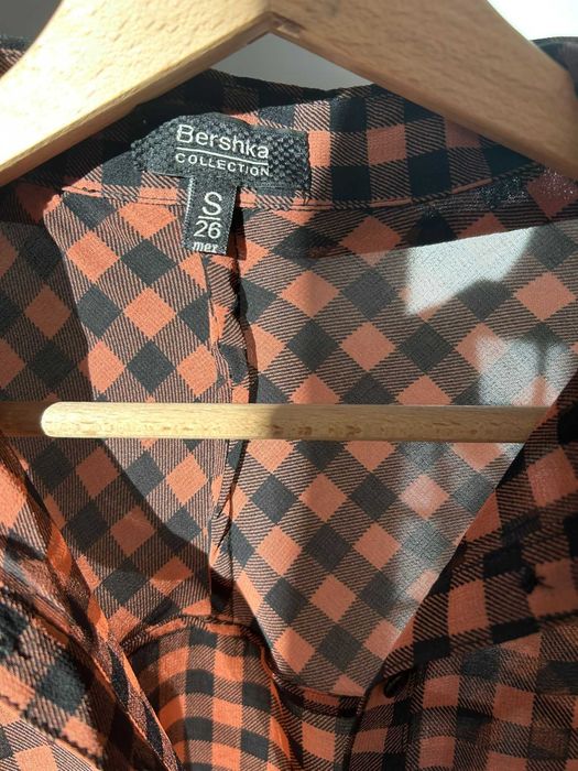 Bershka koszula bluzka w kratkę kratę