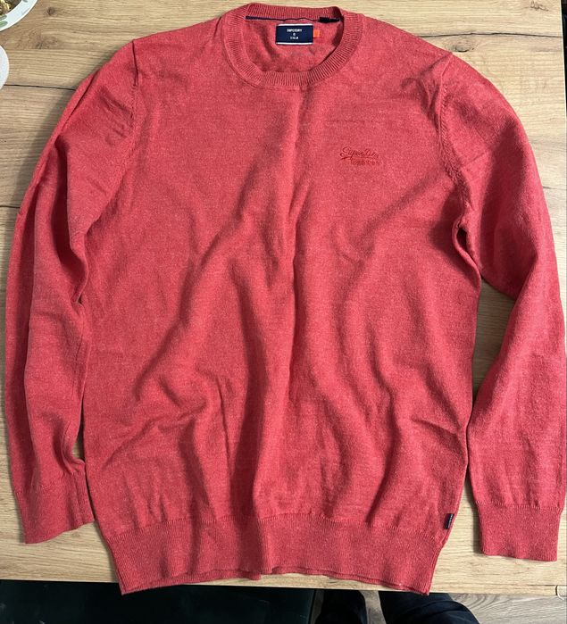 Superdry swetr 95% bawełna 5%kaszmir