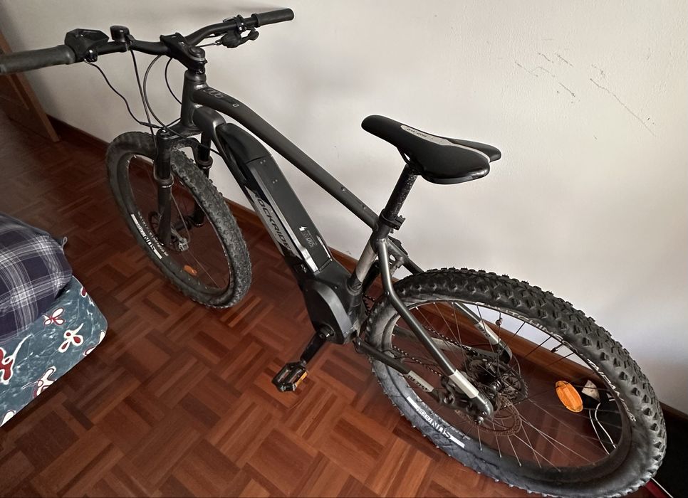 ROCKRIDER Bicicleta BTT Elétrica Semirrígida 27,5" E-ST 500 PRETO