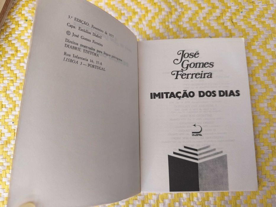 IMITAÇÃO DOS DIAS –  José Gomes Ferreira