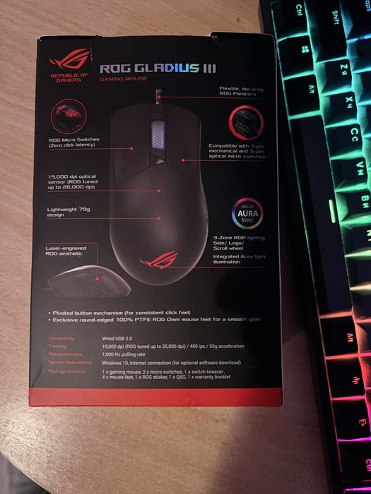 Ігрова мишка Asus Rog Gladius 3