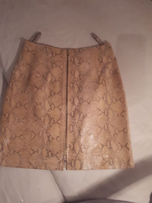 юбка натуральная кожа под рептилию милан