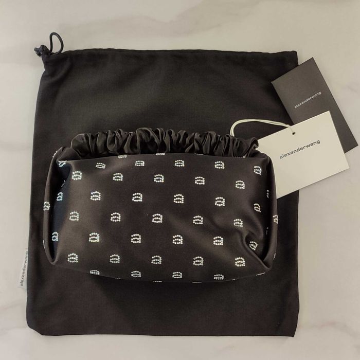 Сумка Alexander Wang Scrunchie Crystal Mini Bag Black