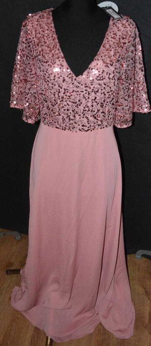 Elegancka sukienka z cekinami Boohoo 40