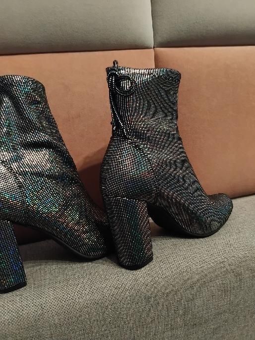 Botki holograficzne shein 38/38.5 24.7cm