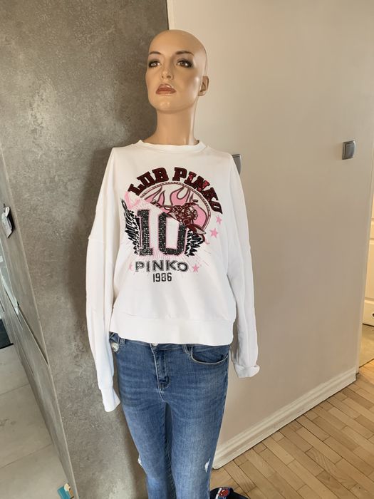Biala bluza pinko S