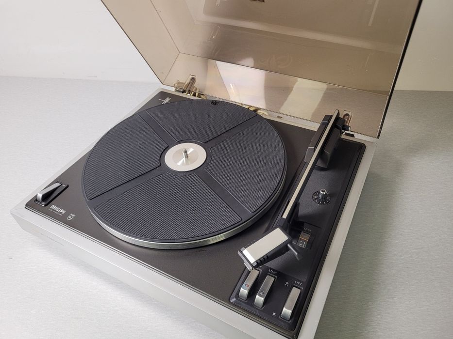 Gramofon Philips Automatic 418 – Automatyczny, Srebrny, Philips 400
