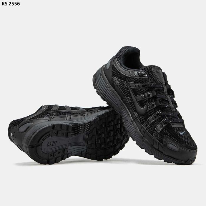 Чорні кросівки Nike P-6000 Triple Black