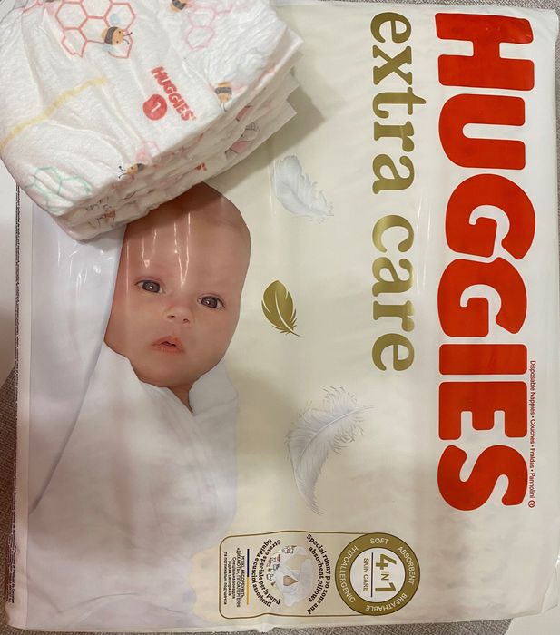 Підгузки Huggies extra care 154 шт (2-5 кг)