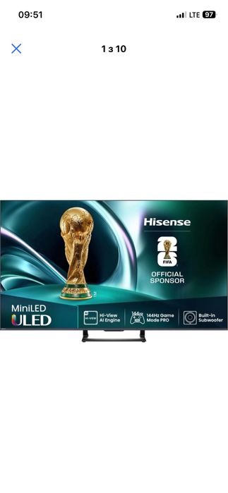 Телевізор MiniLED 50" Hisense 50U7Q