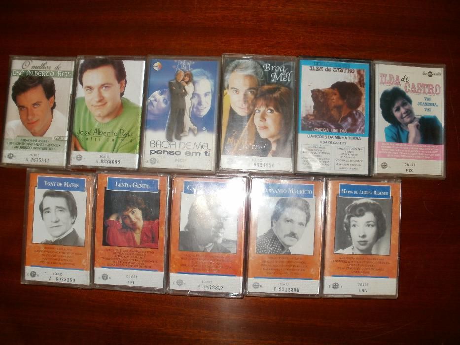 Cassetes de músicas antigas