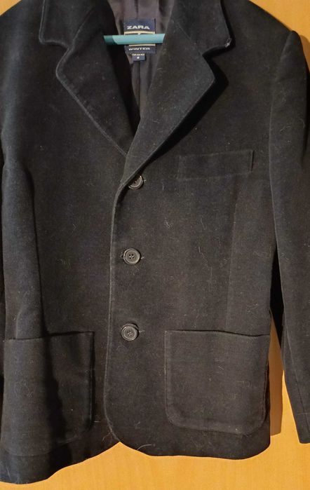 Blazer/Casaco de Inverno ZARA Kids – Azul Escuro – Tam. 8 (128cm)