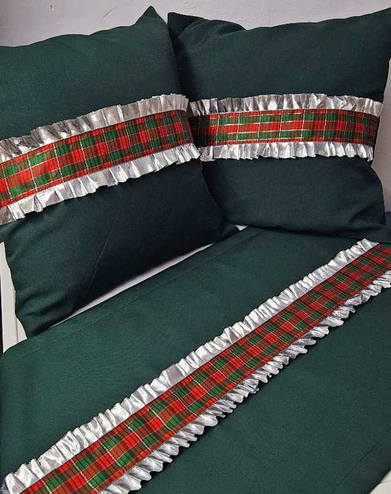 świąteczny komplet glamour z falbanami