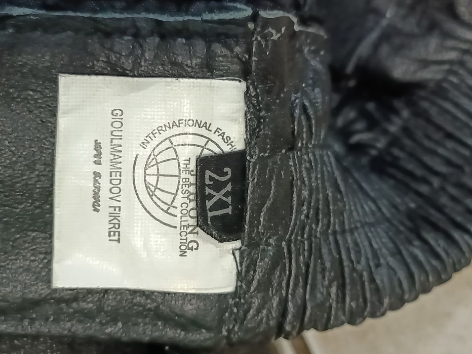 Юбка кожаная, натуральная кожа, чорна шкіряна спідниця