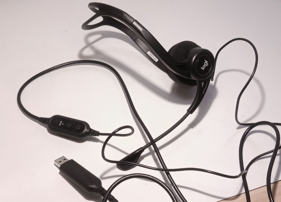 Słuchawki USB Logitech z mikrofonem