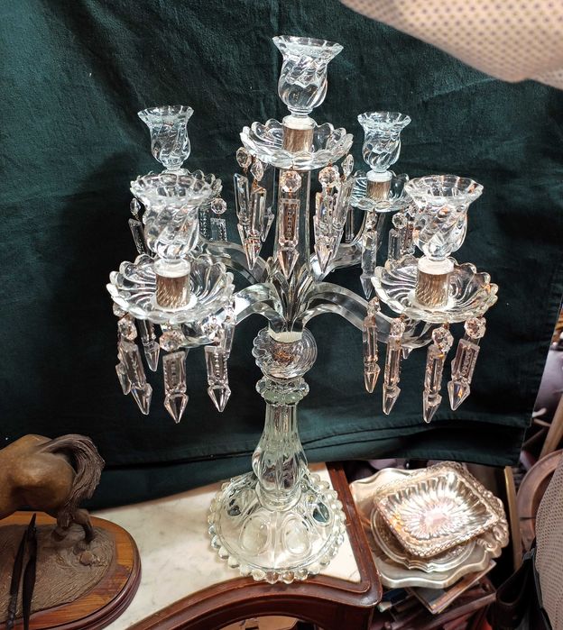 Candelabro Cristal Baccarat 5 Lumes