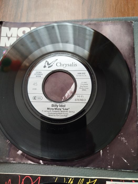 2 single winylowe Billy Idol