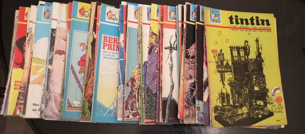 Revistas Tintin, vários anos.