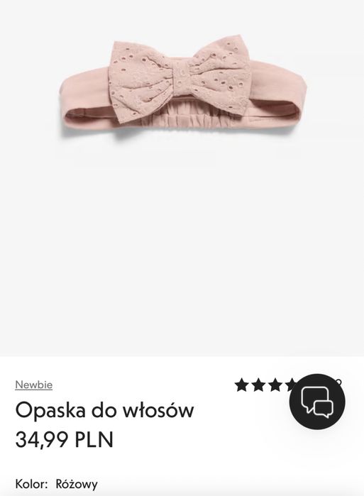 Opaska Newbie różowa