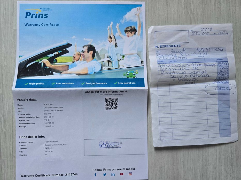 Cayenne Turbo 450cv 4.5 V8 c/ kit GPL