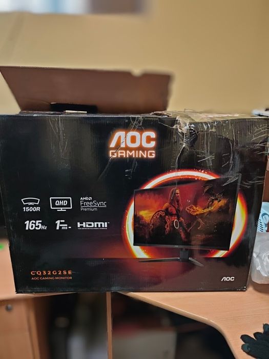 Монітор AOC CQ32G2SE неробочий, побитий ігровий монітор