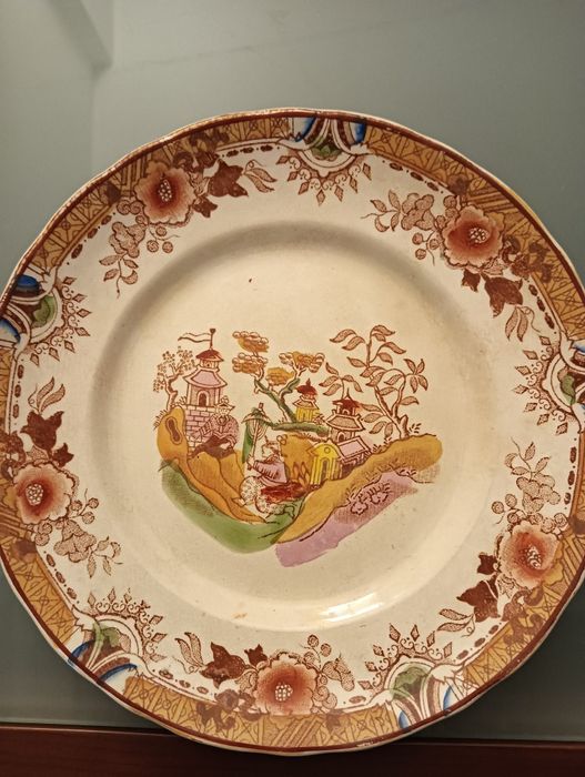 Porcelana Antiga e Rara	Prato raso 11	GILMAN & C.ta  SACAVÉM*