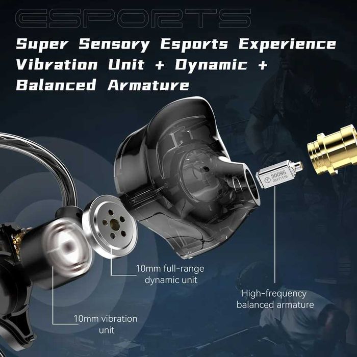 ‼️ TRN Mars - гибридные игровые наушники с микрофоном и кабелем на 2м.