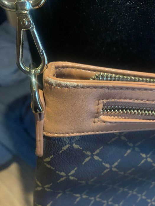 OCHNIK torba torebka listonoszka crossbody logowana brąz camel