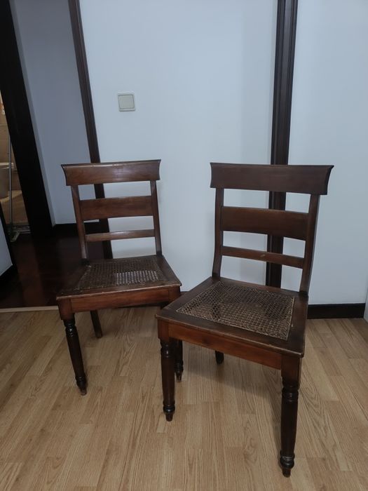 Cadeiras assento palhinha