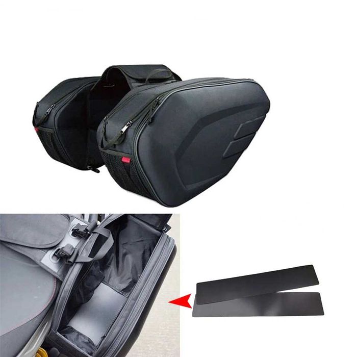 Malas lateriais expansíveis universais tecido moto