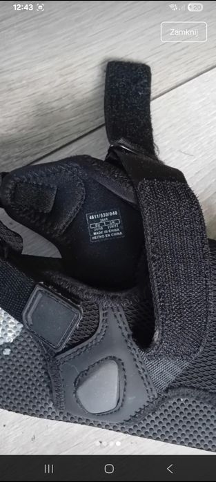 Sandały czarne Zara 38/39, 25,5cm. Nowe.