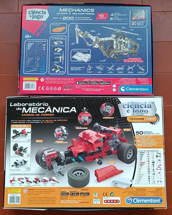 2 jogos Puzzle clementoni Aviões e Helicopteros e carros de corrida