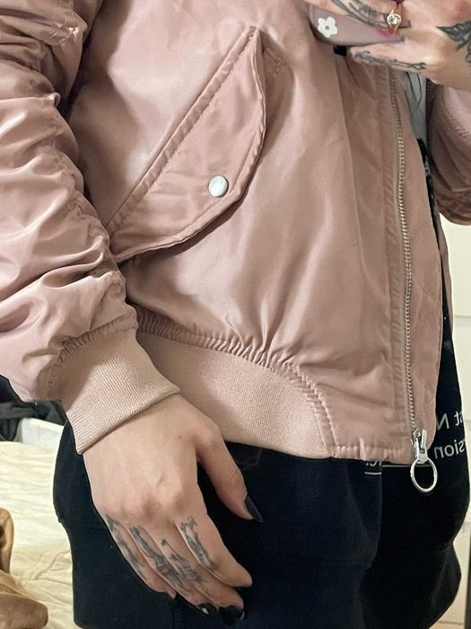 Quispo rosa pastel pull&bear pouco usado.