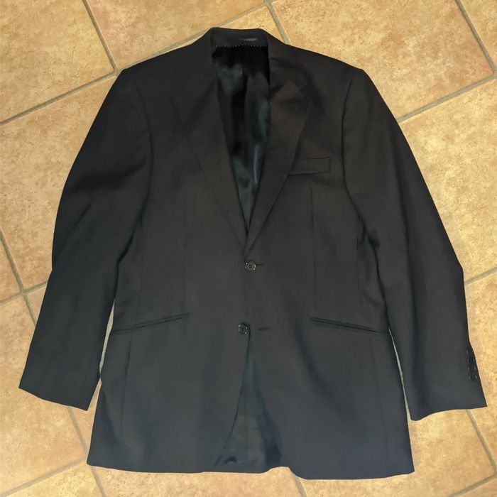 Marynarka grafitowa J. Philipp w prążki wełna dziewicza virgin wool