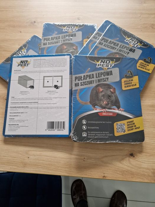 Pułapka lepowa na myszy, szczury