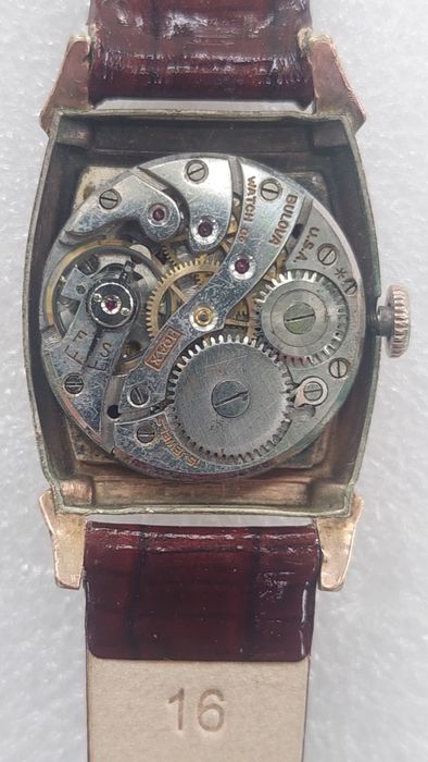 Винтажные коллекционные часы Bulova 1941 г. (Ар-деко, США) — На ходу