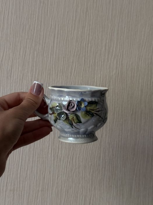 Кавовий сервіз з ліпленням