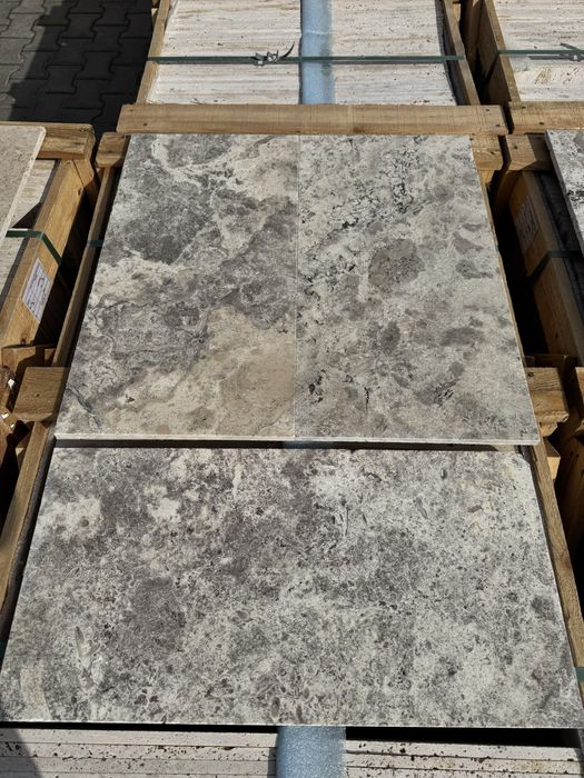 Травертин плитка Silver Натуральний камінь турецький