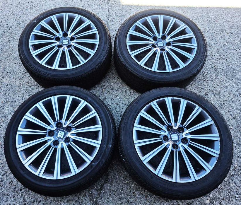 Seat Ibiza IV FR Arona Vw Polo Skoda Fabia Rapid Scala Oryginalne Alufelgi Koła Lato 16 Cali 6,5mm  2021r. 5x100 Poler+Grafit