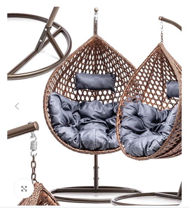 Kokon brazowy , fotel wiszacy, z poduszka , super jakosc dostawa