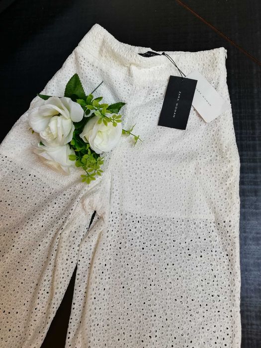 Nowe z metką spodnie ażur Zara  rozm. XS