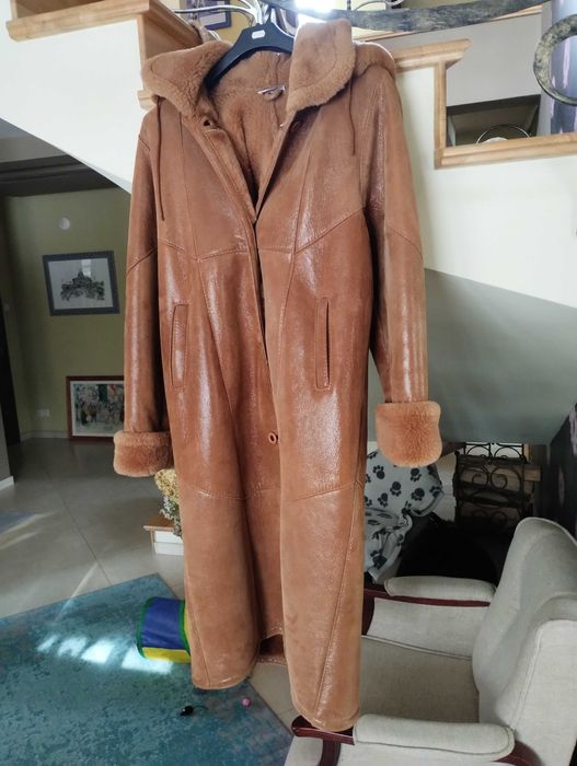 Kożuch naturalny damski 42/44