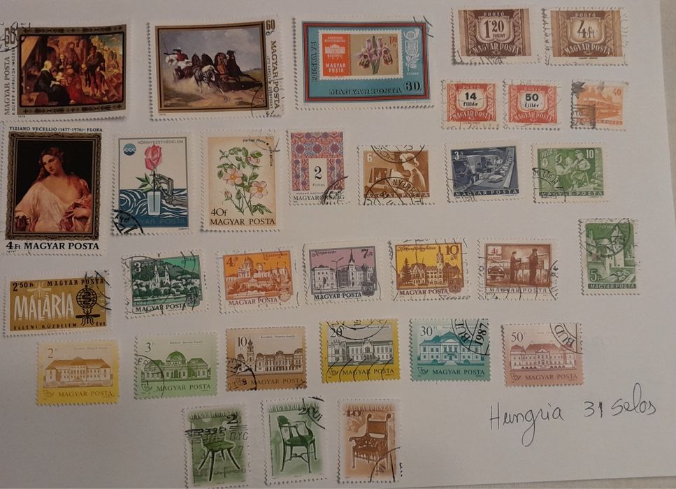 Lote 172 Selos Usados – Europa – 6 Países
