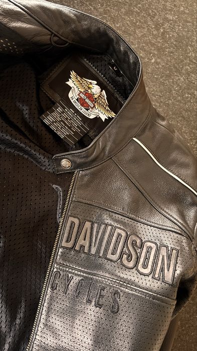 Blusão Harley Davidson M Como Novo Couro