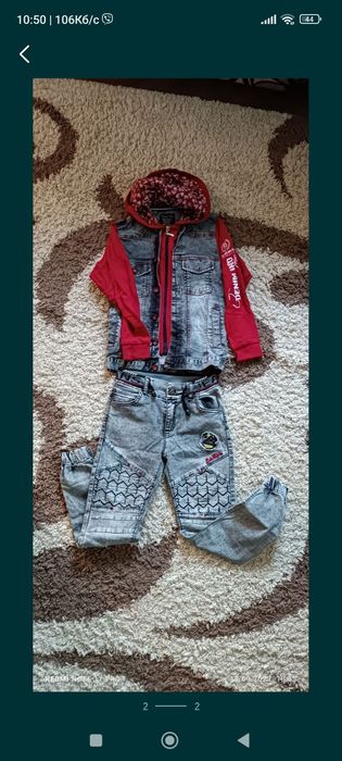 Продам джинсовий костюм в хорошому стані