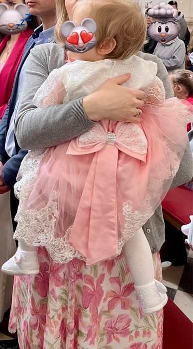 Sukienka i płaszczyk do chrztu