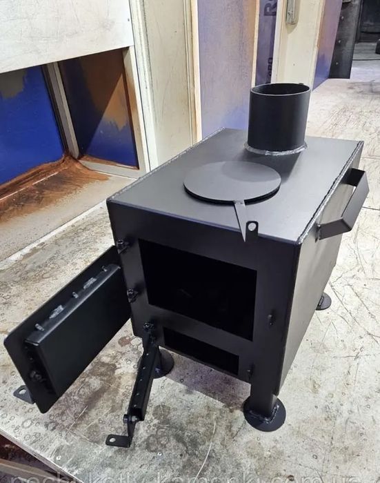 Буржуйка на дровах Бизон с конфоркой, 3 мм