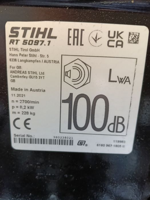 STIHL RT 5097.1  18 HP V-Twin – stan bardzo dobry  gotowy do pracy