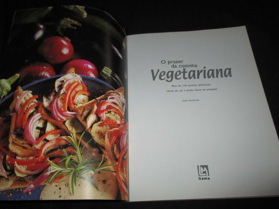 Livro O prazer da cozinha vegetariana Jane Donovan