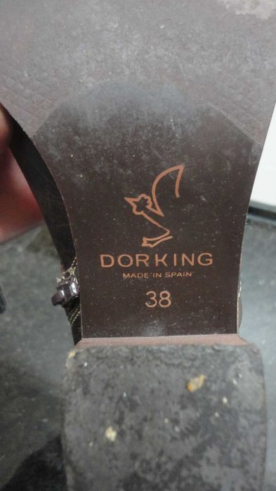 Botas de senhora em pele castanho escuro Dorking